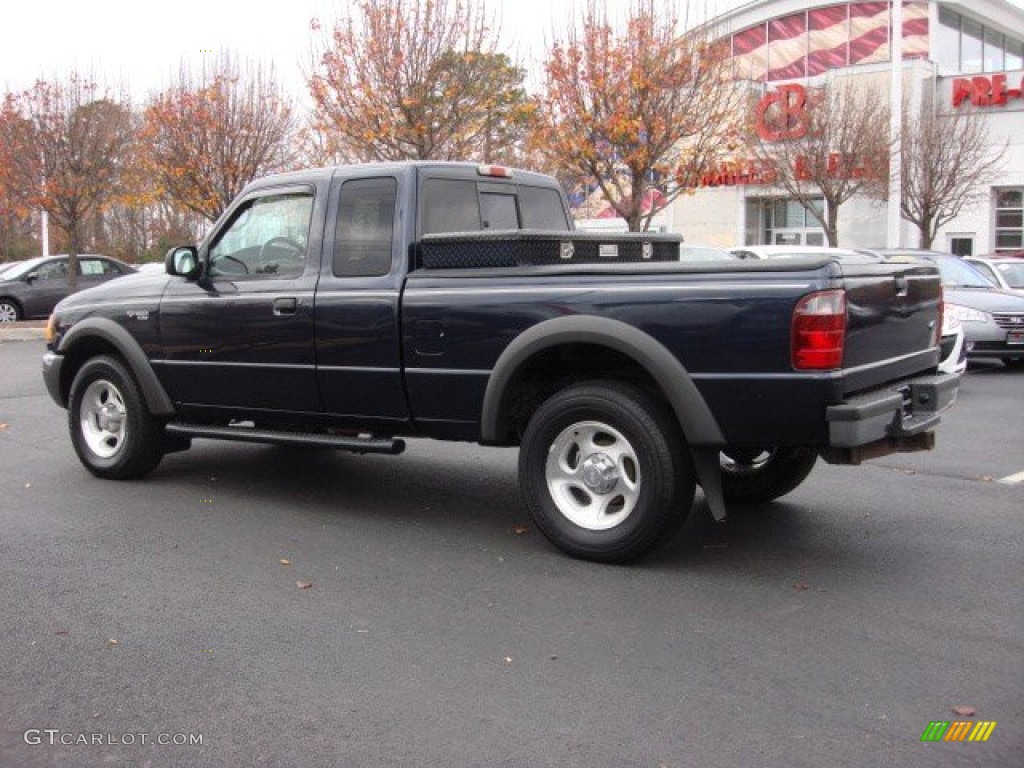 2003 Ranger XLT SuperCab 4x4 - Deep Wedgewood Blue Metallic / Dark Graphite photo #4