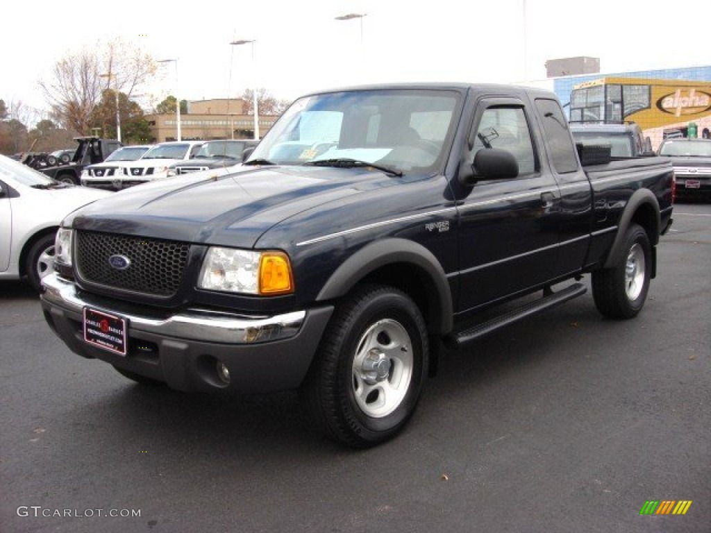 2003 Ranger XLT SuperCab 4x4 - Deep Wedgewood Blue Metallic / Dark Graphite photo #6