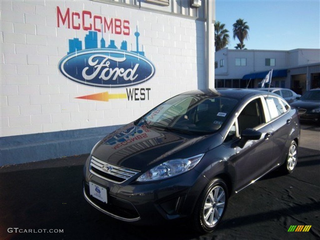 2012 Fiesta SE Sedan - Violet Grey Metallic / Light Stone/Charcoal Black photo #1