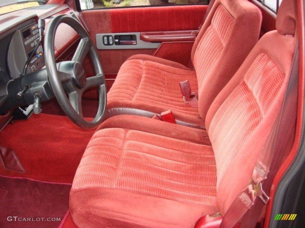 Red Interior 1990 Chevrolet C/K C1500 454 SS Photo #74529838