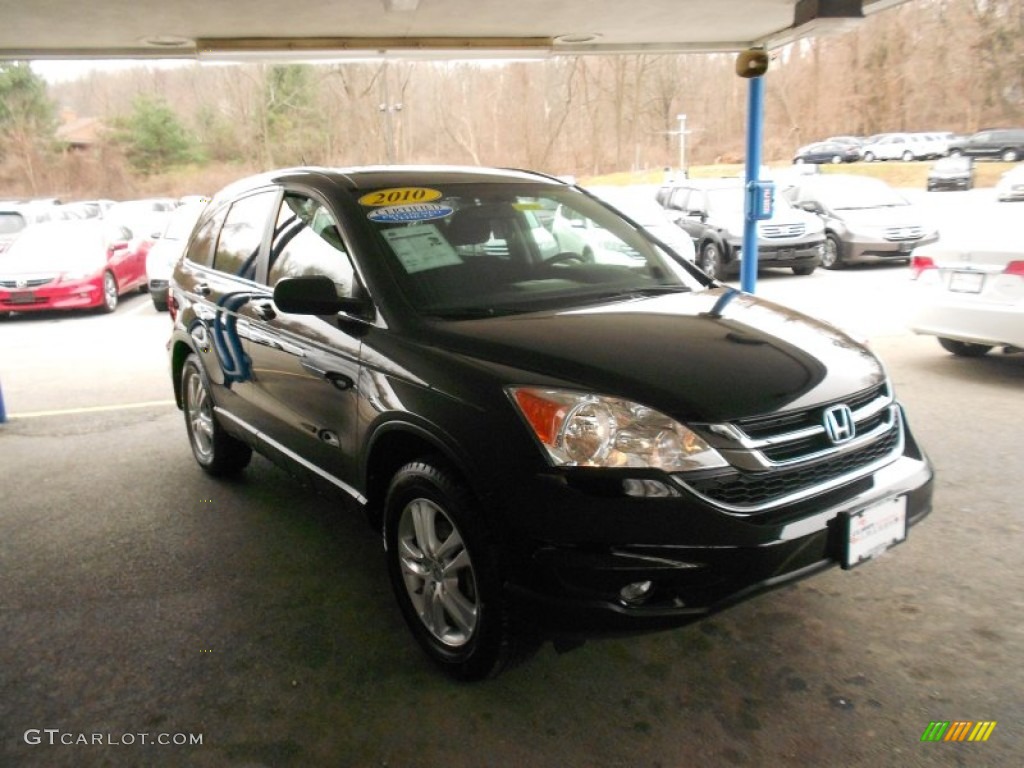 2010 CR-V EX AWD - Crystal Black Pearl / Black photo #1