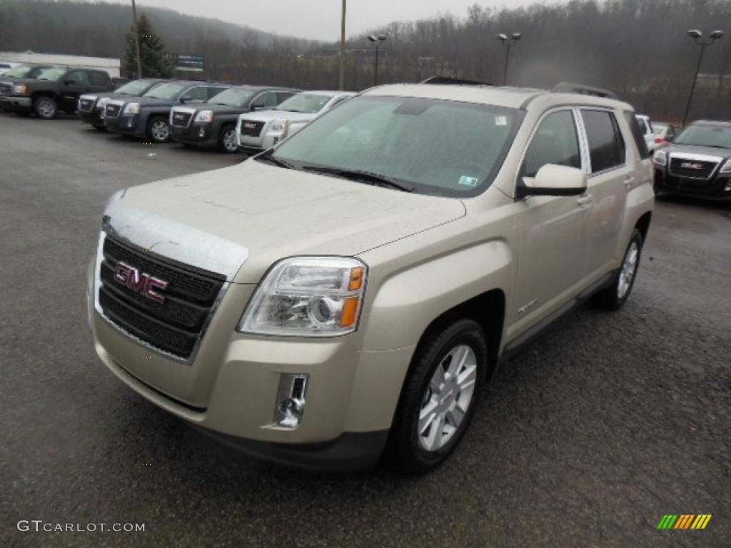 Champagne Silver Metallic 2013 GMC Terrain SLT AWD Exterior Photo #74532833