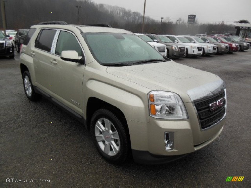 Champagne Silver Metallic 2013 GMC Terrain SLT AWD Exterior Photo #74532863