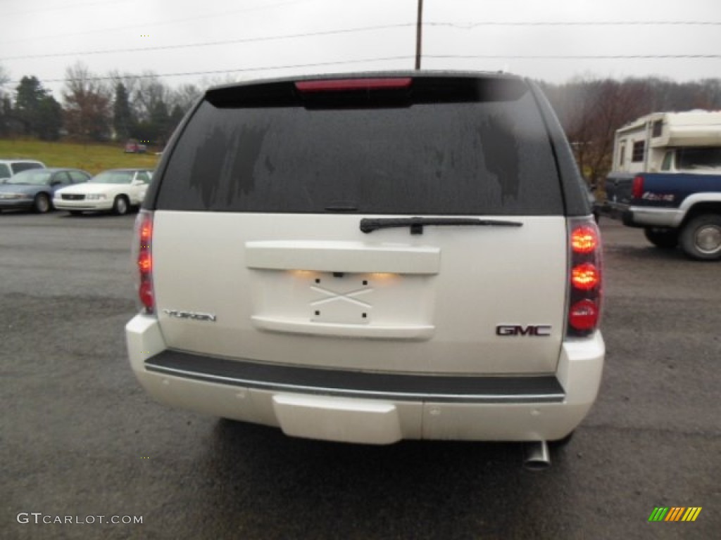 2013 Yukon Denali AWD - White Diamond Tricoat / Cocoa/Light Cashmere photo #7