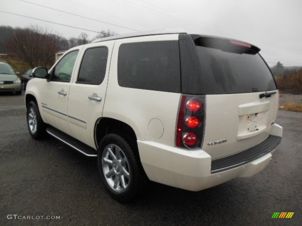 2013 Yukon Denali AWD - White Diamond Tricoat / Cocoa/Light Cashmere photo #8