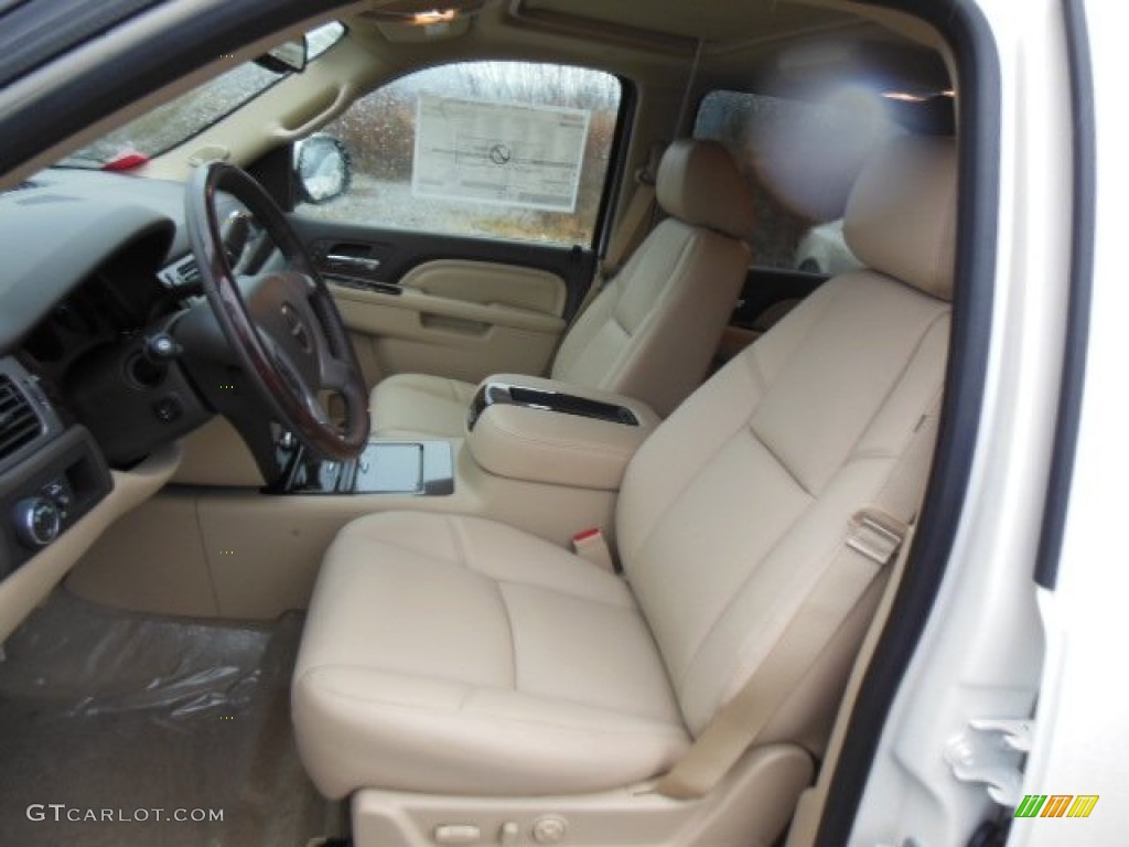 2013 Yukon Denali AWD - White Diamond Tricoat / Cocoa/Light Cashmere photo #11