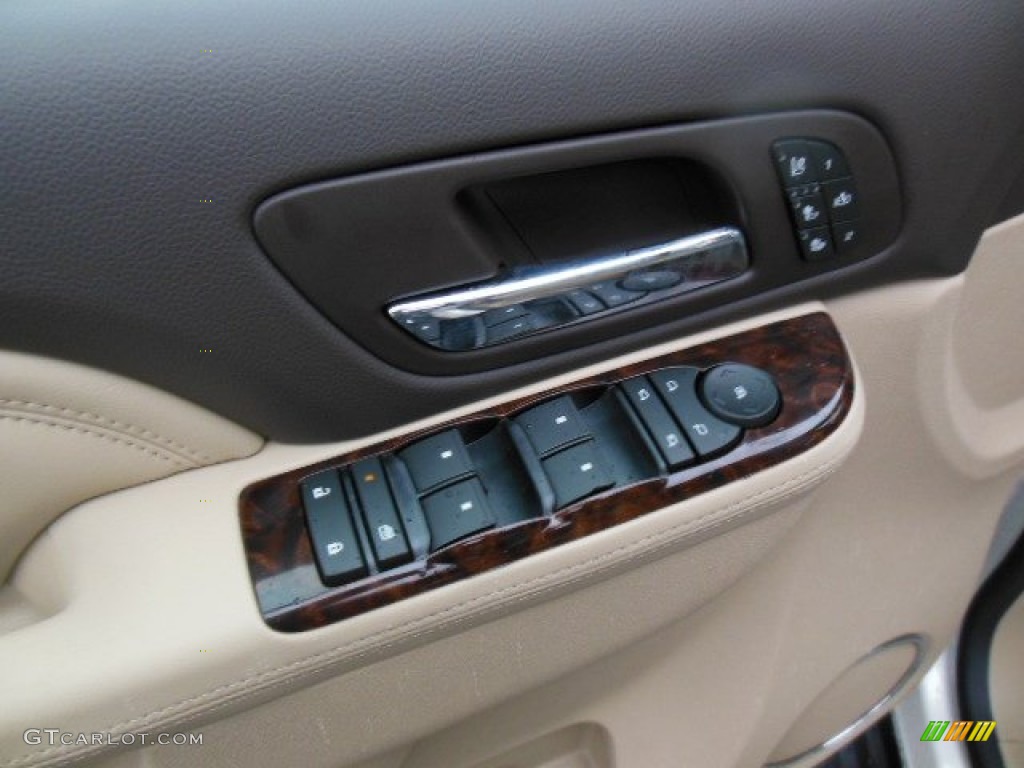 2013 Yukon Denali AWD - White Diamond Tricoat / Cocoa/Light Cashmere photo #14