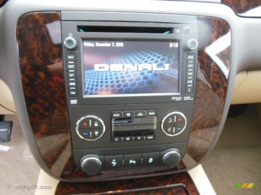 2013 Yukon Denali AWD - White Diamond Tricoat / Cocoa/Light Cashmere photo #16