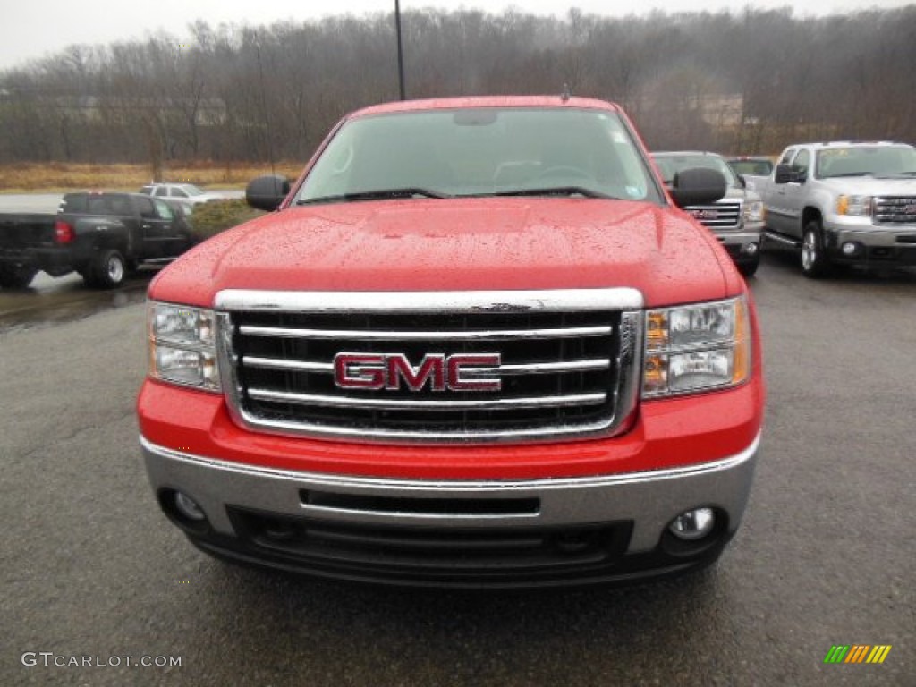 2013 Sierra 1500 SLE Extended Cab 4x4 - Fire Red / Ebony photo #3