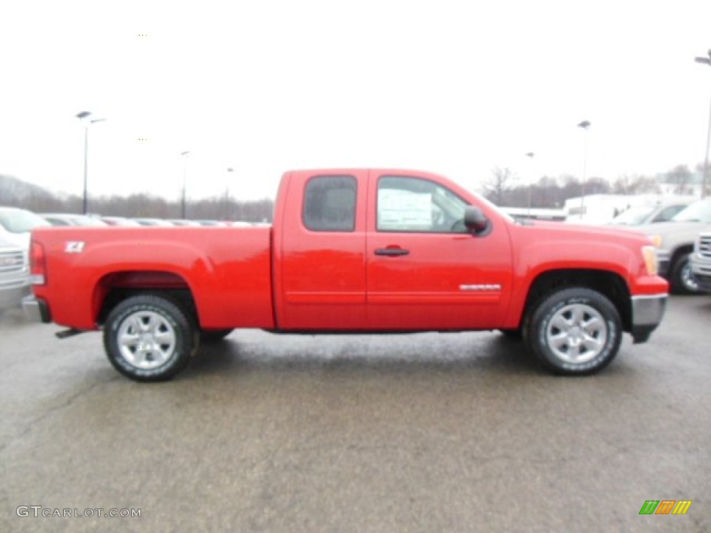 2013 Sierra 1500 SLE Extended Cab 4x4 - Fire Red / Ebony photo #5