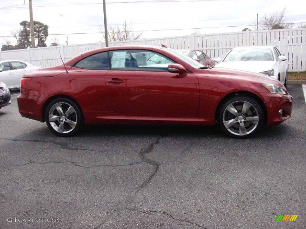 Matador Red Mica 2011 Lexus IS 350C Convertible Exterior Photo #74535881