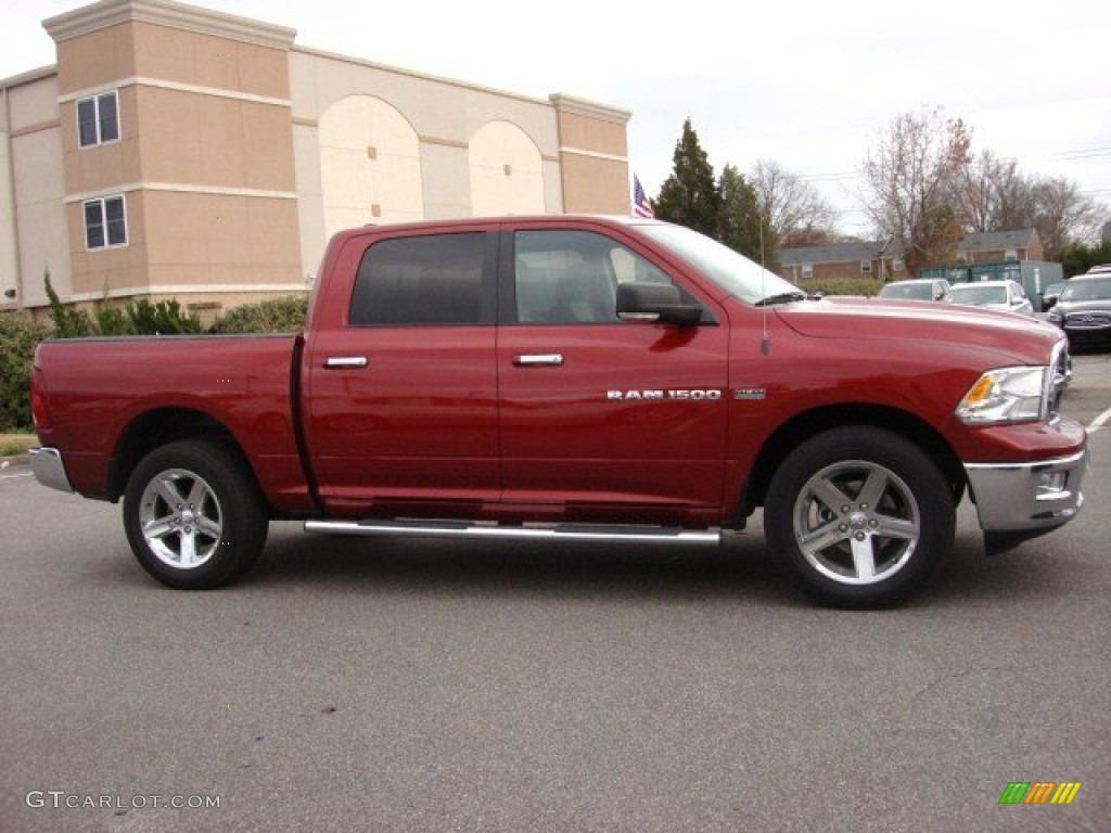 Deep Cherry Red Crystal Pearl 2011 Dodge Ram 1500 Big Horn Crew Cab 4x4 Exterior Photo #74537441