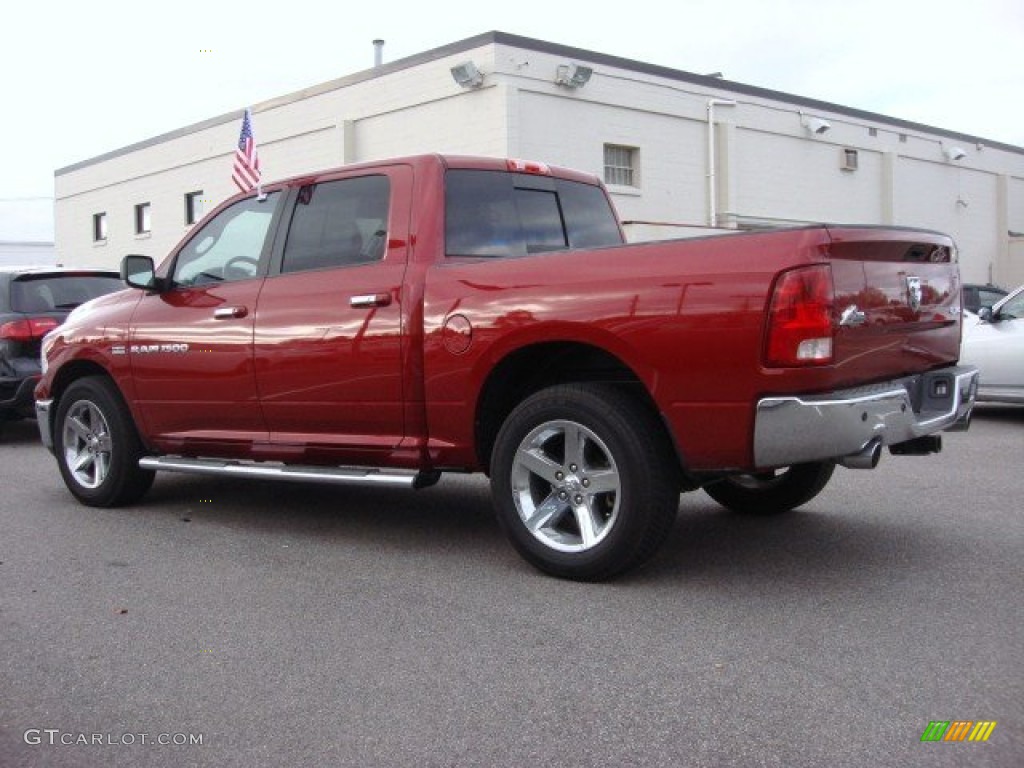 2011 Ram 1500 Big Horn Crew Cab 4x4 - Deep Cherry Red Crystal Pearl / Dark Slate Gray/Medium Graystone photo #5