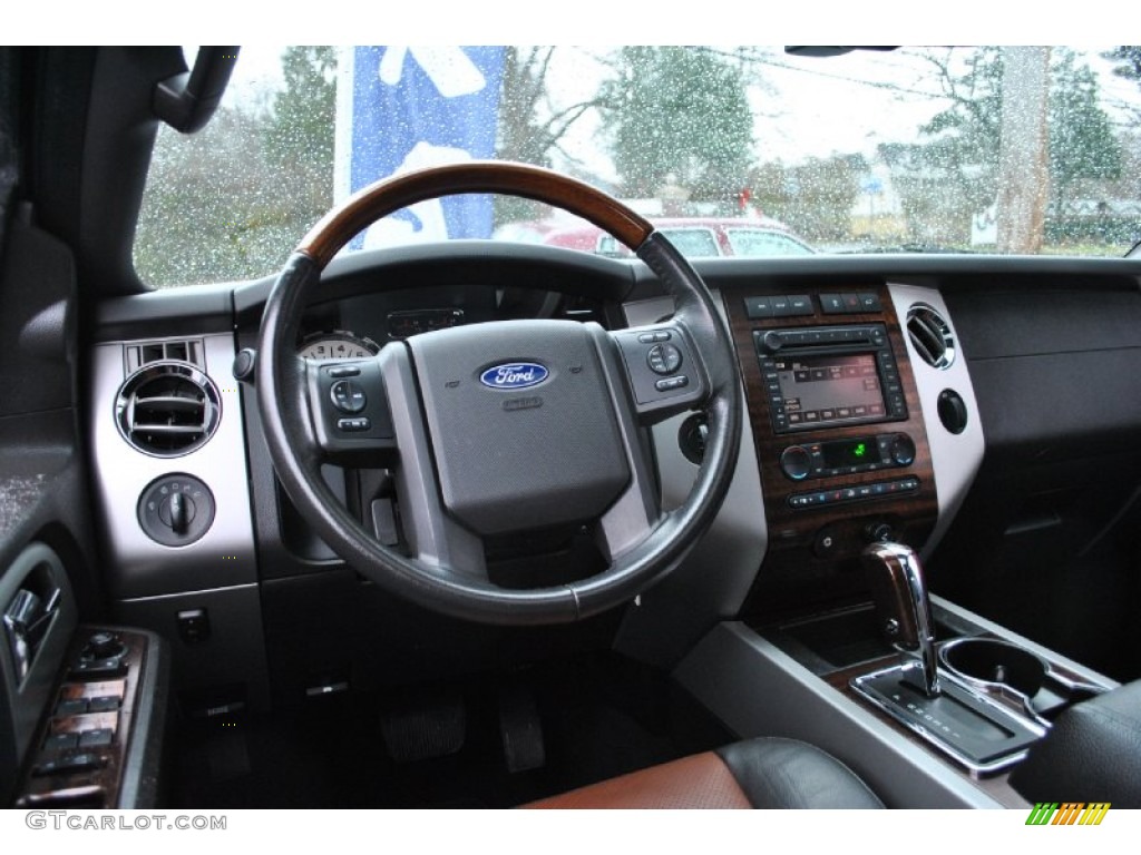 2007 Ford Expedition EL Limited 4x4 Charcoal Black/Caramel Dashboard Photo #74538096