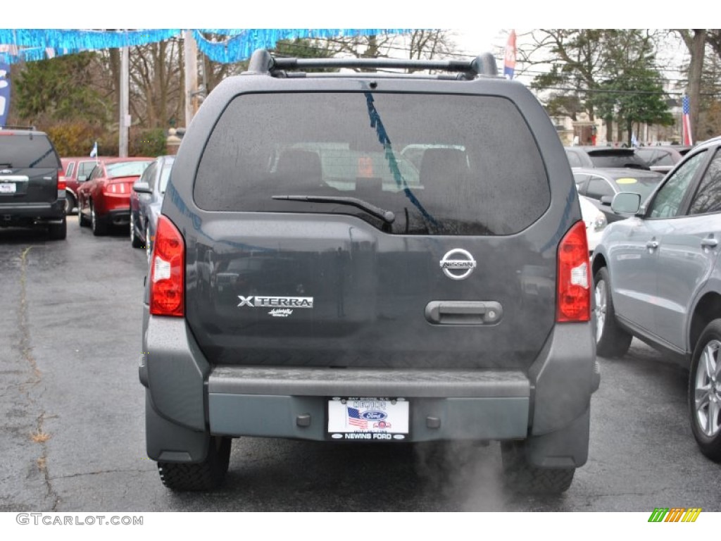 2008 Xterra S 4x4 - Night Armor Dark Gray / Steel/Graphite photo #5
