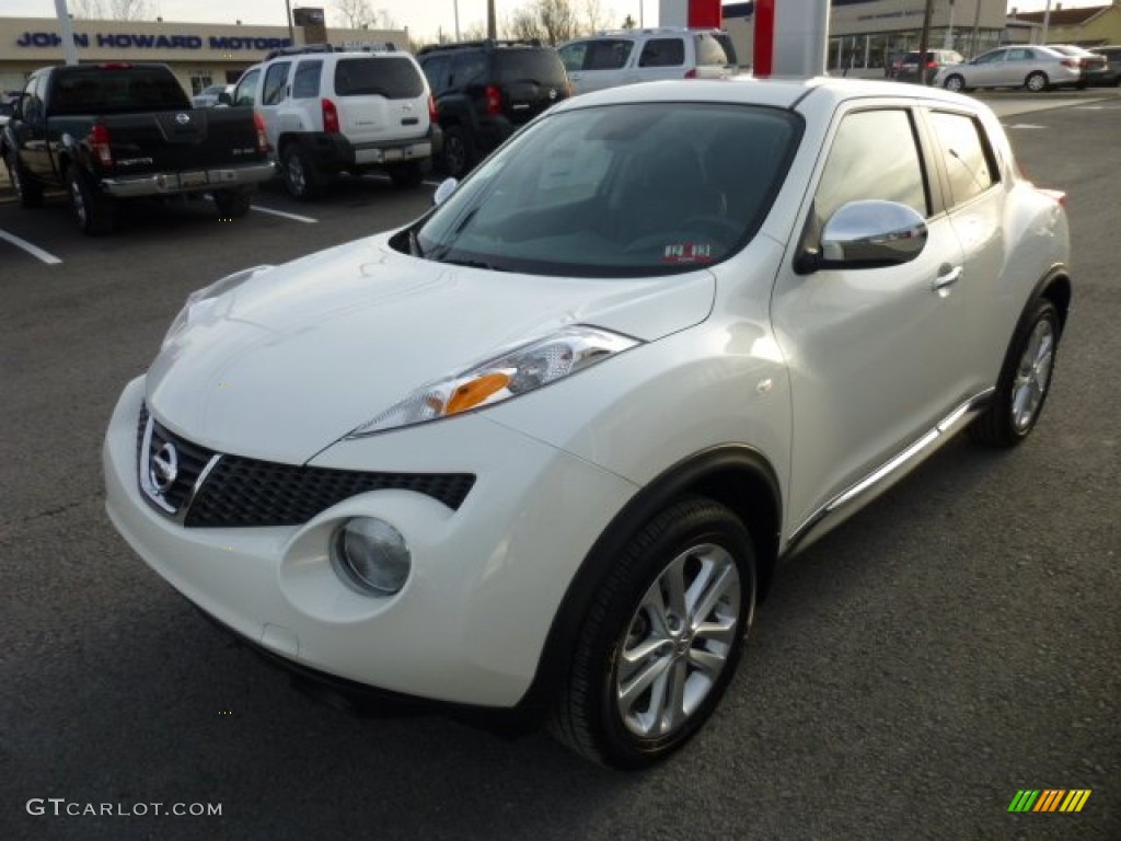 Pearl White 2013 Nissan Juke SL AWD Exterior Photo #74539196