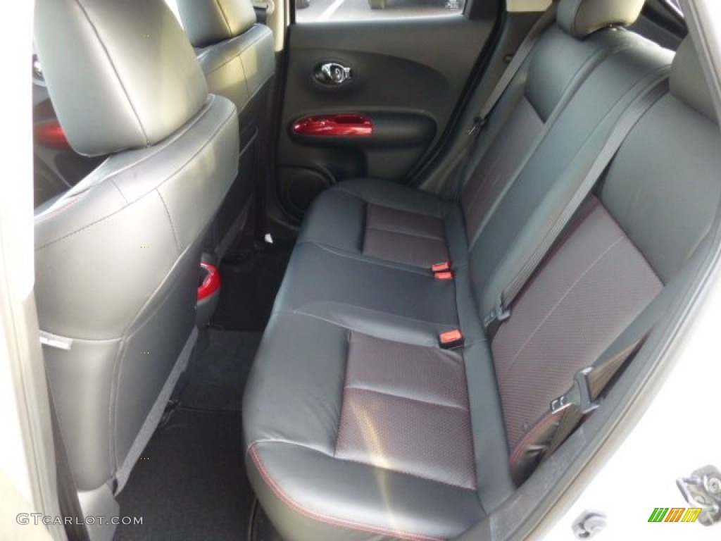 Black/Red/Red Trim Interior 2013 Nissan Juke SL AWD Photo #74539340
