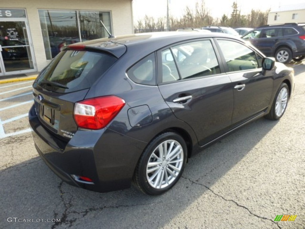 2013 Impreza 2.0i Limited 5 Door - Dark Gray Metallic / Black photo #7