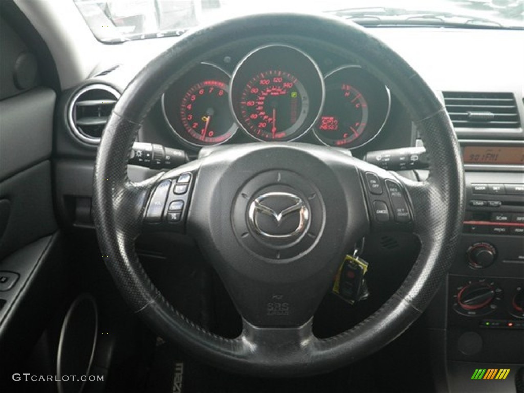 2004 Mazda MAZDA3 s Hatchback Steering Wheel Photos