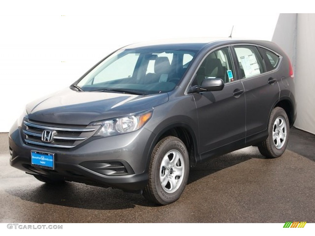 2013 CR-V LX - Polished Metal Metallic / Gray photo #3