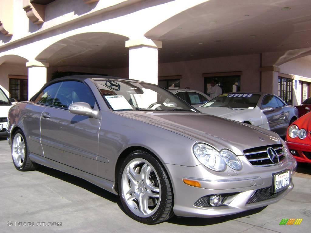 2006 CLK 55 AMG Cabriolet - Pewter Metallic / Charcoal photo #1