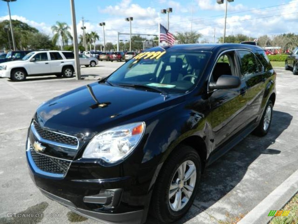 2010 Equinox LS - Black / Jet Black/Light Titanium photo #7