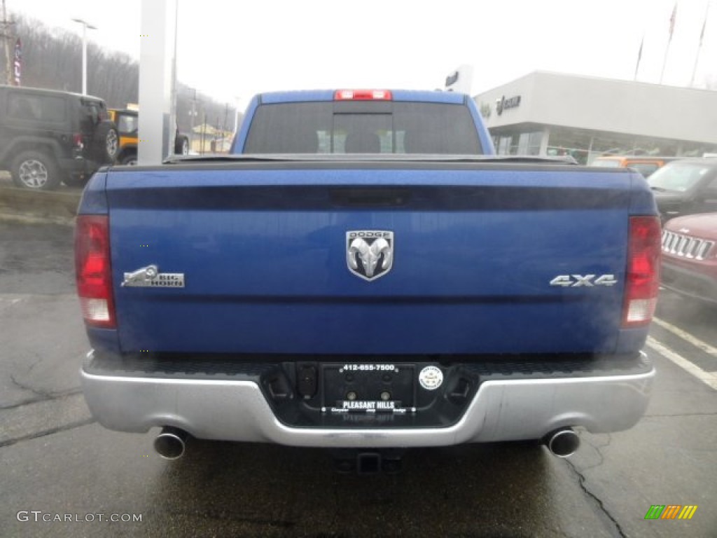 2010 Ram 1500 Big Horn Crew Cab 4x4 - Deep Water Blue Pearl / Dark Slate/Medium Graystone photo #4