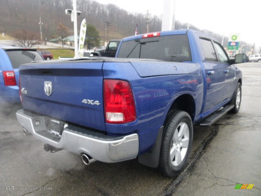 2010 Ram 1500 Big Horn Crew Cab 4x4 - Deep Water Blue Pearl / Dark Slate/Medium Graystone photo #5