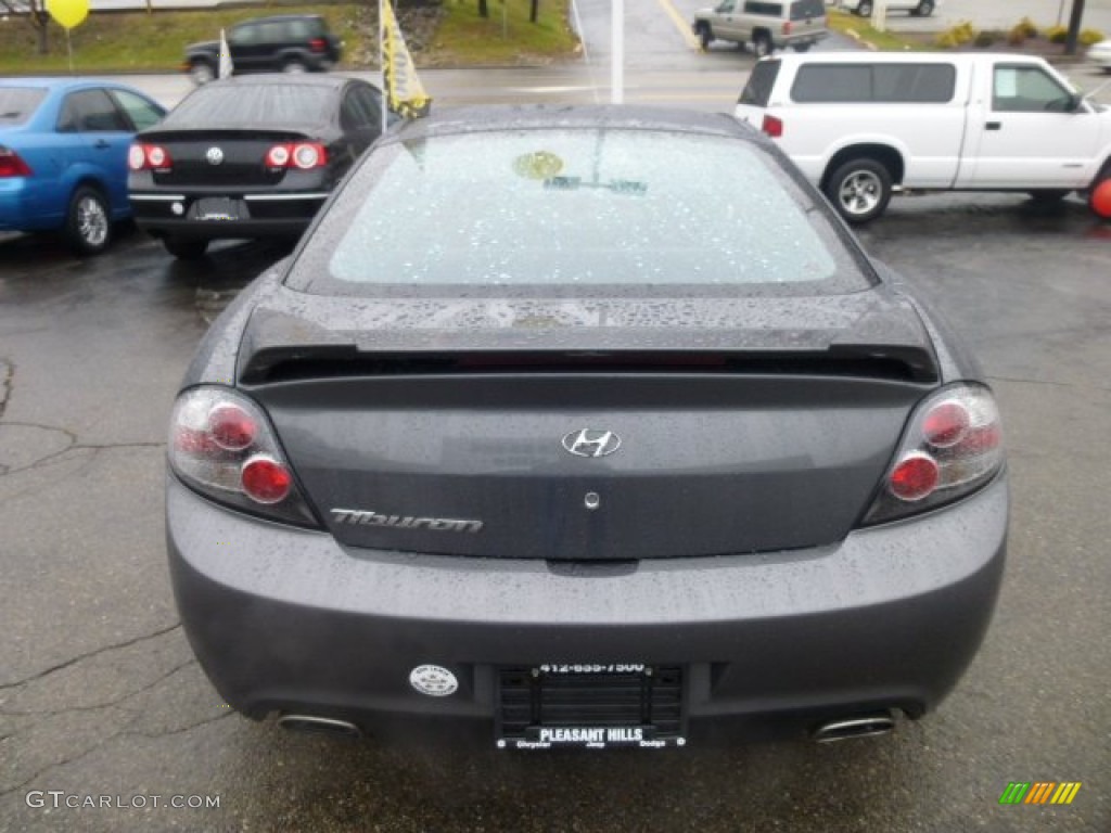 2007 Tiburon GS - Carbon Gray / Black photo #4