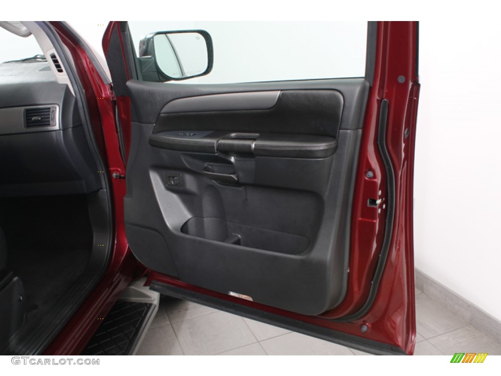 2012 Nissan Armada SV 4WD Charcoal Door Panel Photo #74544294