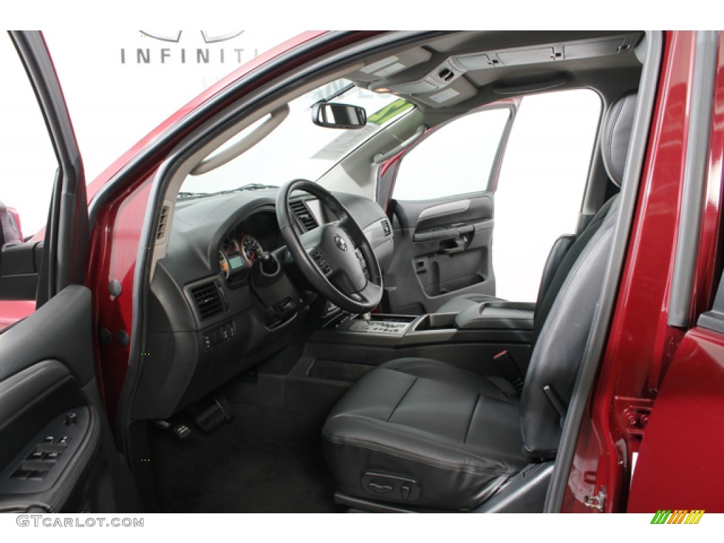 Charcoal Interior 2012 Nissan Armada SV 4WD Photo #74544396