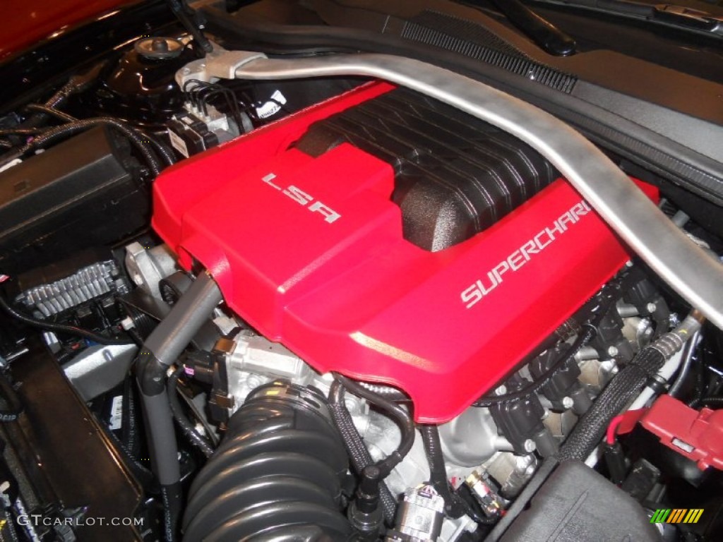 2013 Chevrolet Camaro ZL1 6.2 Liter Eaton Supercharged OHV 16-Valve LSA V8 Engine Photo #74544436