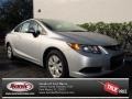 2012 Alabaster Silver Metallic Honda Civic LX Coupe  photo #1