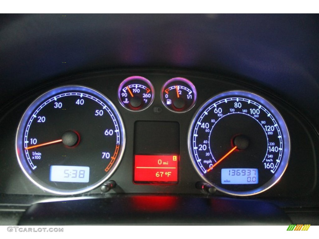 2002 Volkswagen Passat GLX Wagon Gauges Photos
