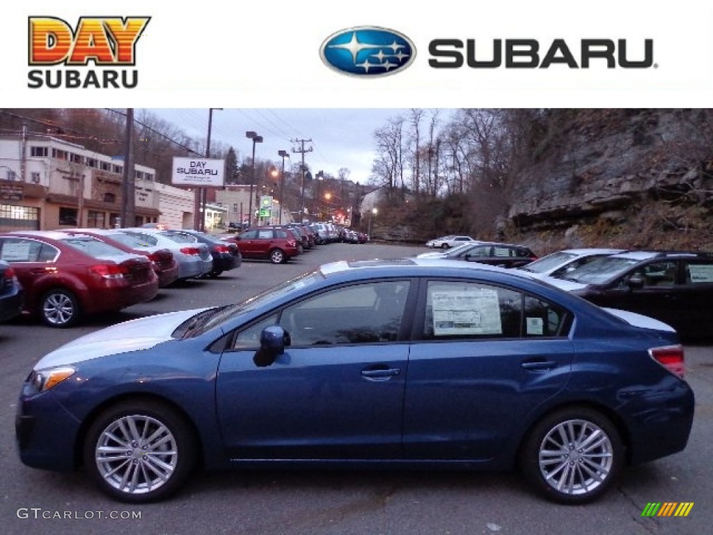 2013 Impreza 2.0i Premium 4 Door - Marine Blue Pearl / Black photo #1