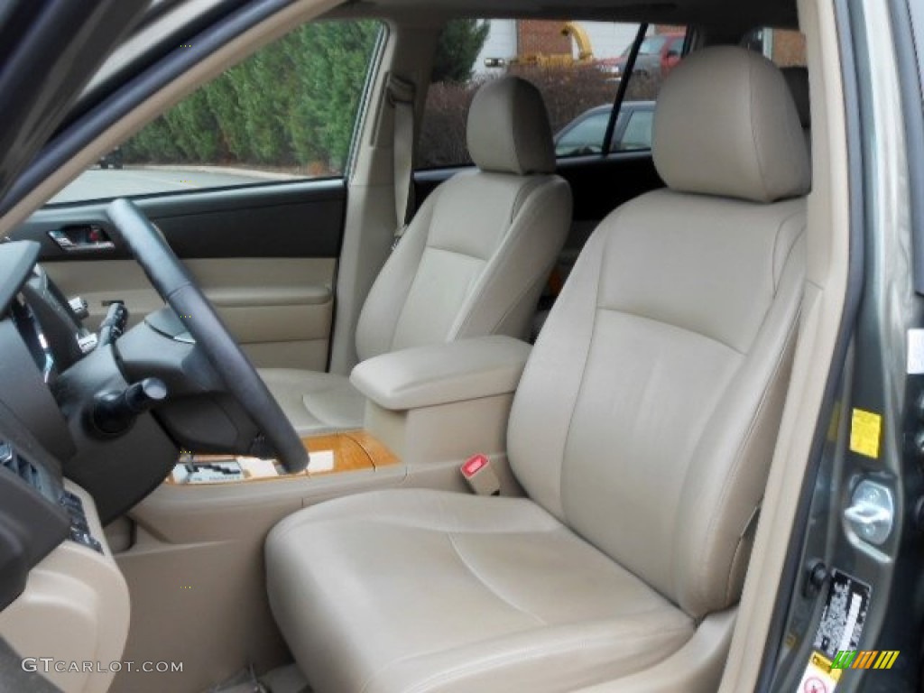 2010 Highlander Hybrid Limited 4WD - Cypress Green Pearl / Sand Beige photo #8