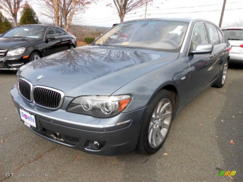 2006 7 Series 750Li Sedan - Michigan Blue Metallic / Dark Beige/Beige III photo #3