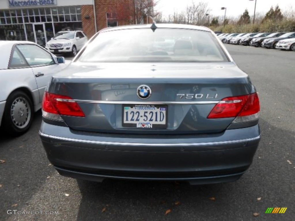 2006 7 Series 750Li Sedan - Michigan Blue Metallic / Dark Beige/Beige III photo #5