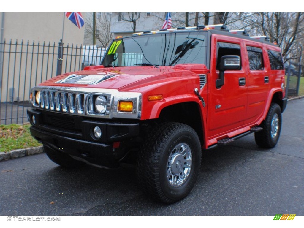 Victory Red Hummer H2