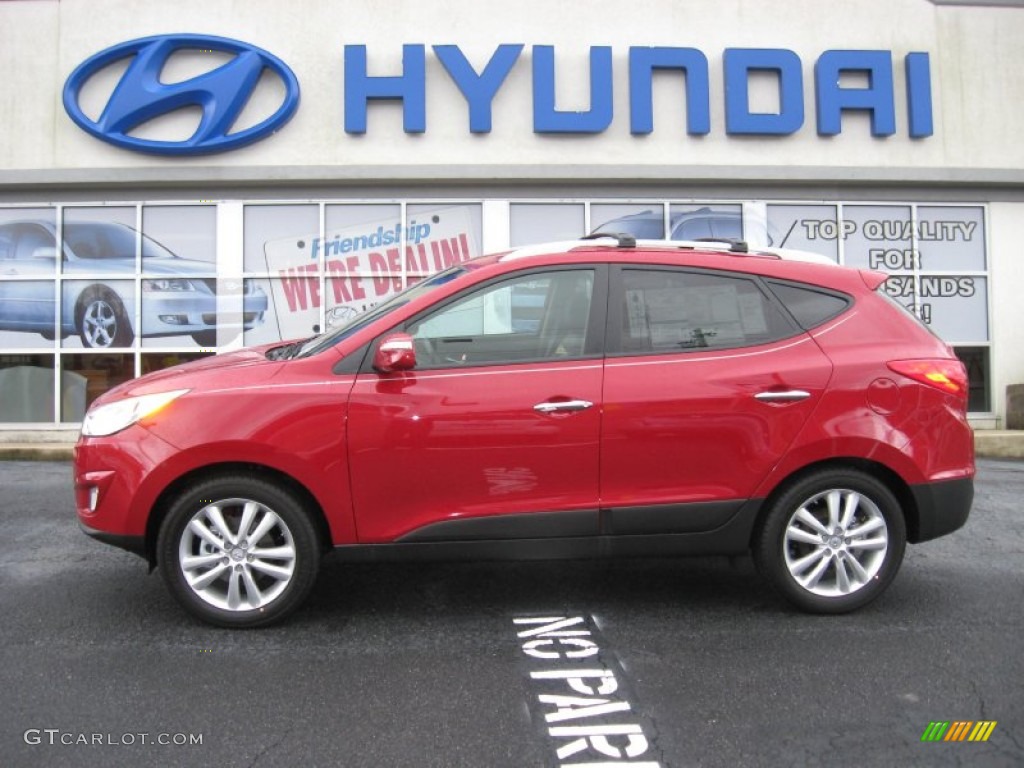2012 Tucson Limited AWD - Garnet Red / Taupe photo #1