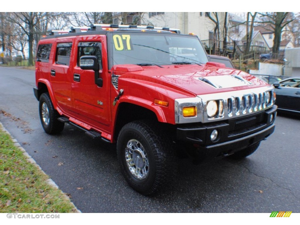 2007 H2 SUV - Victory Red / Ebony Black photo #7