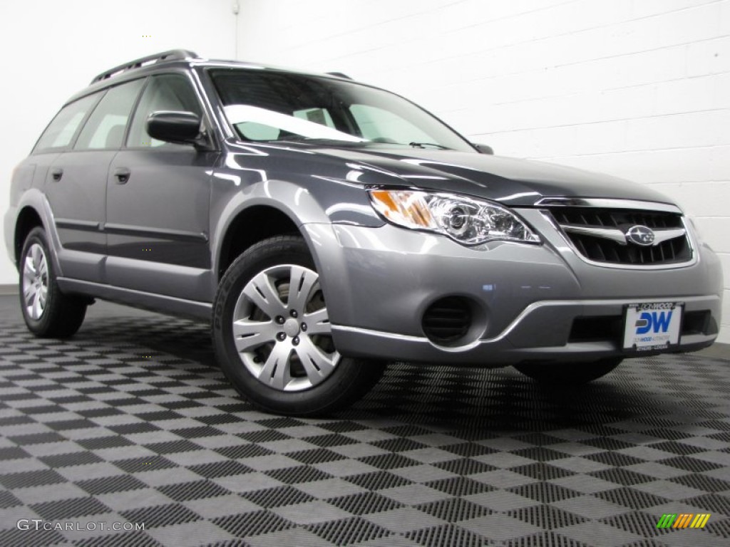 2009 Outback 2.5i Wagon - Diamond Gray Metallic / Off Black photo #1