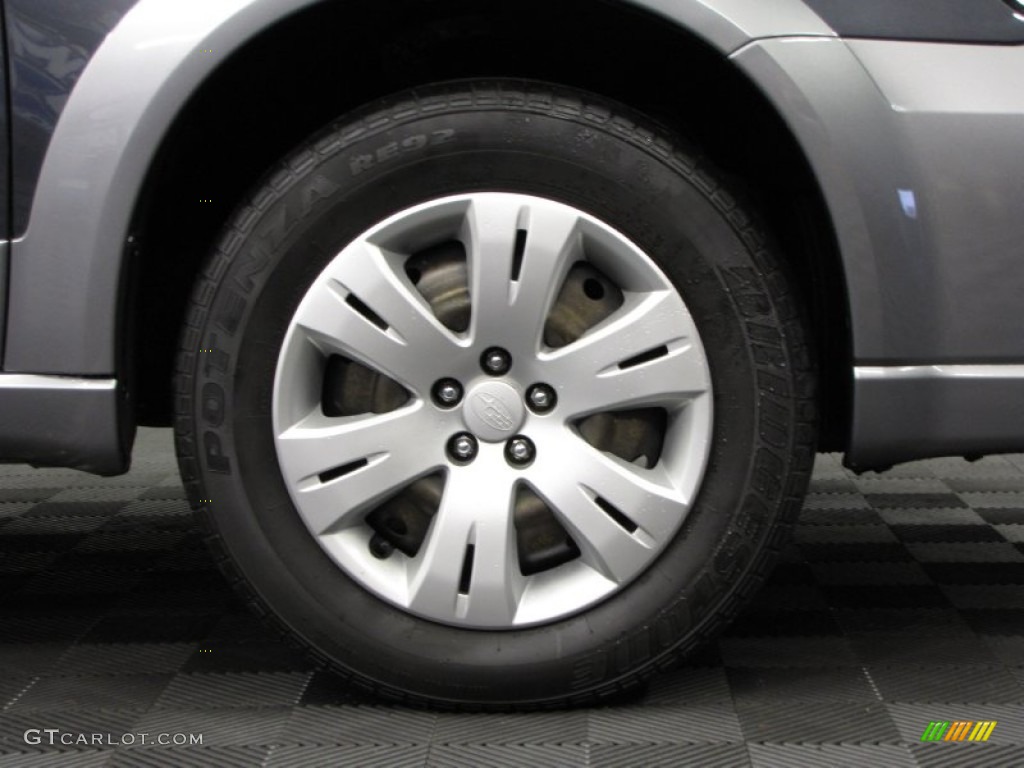 2009 Outback 2.5i Wagon - Diamond Gray Metallic / Off Black photo #24