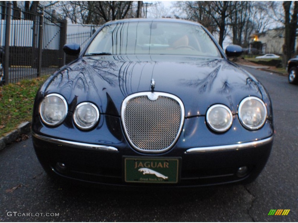 2006 S-Type 3.0 - Indigo Blue Metallic / Champagne photo #2