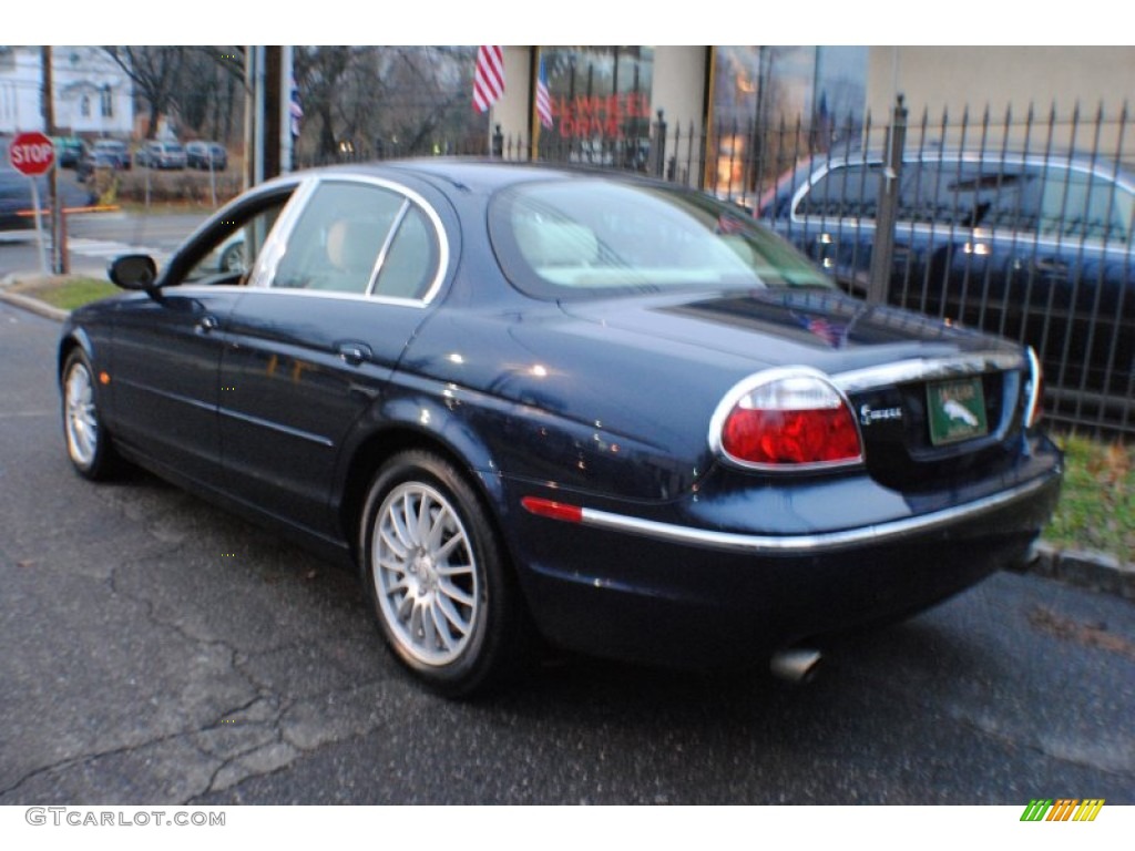 2006 S-Type 3.0 - Indigo Blue Metallic / Champagne photo #4