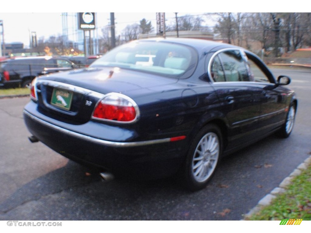 2006 S-Type 3.0 - Indigo Blue Metallic / Champagne photo #6