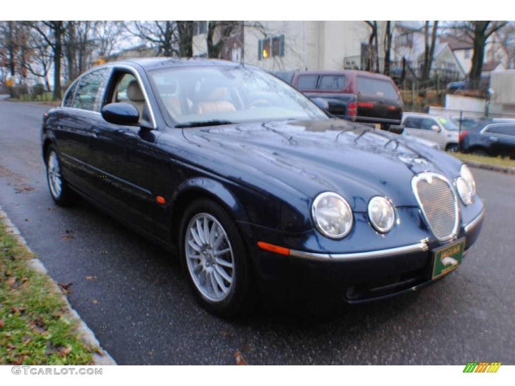2006 S-Type 3.0 - Indigo Blue Metallic / Champagne photo #7