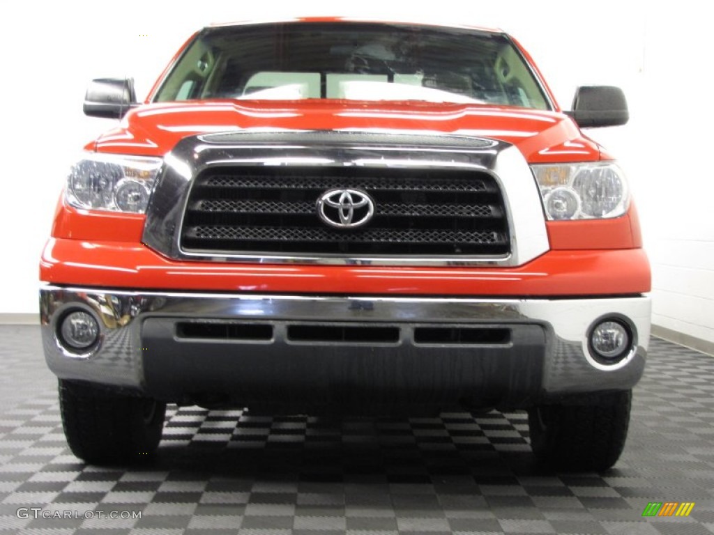 2008 Tundra SR5 Double Cab 4x4 - Radiant Red / Beige photo #2