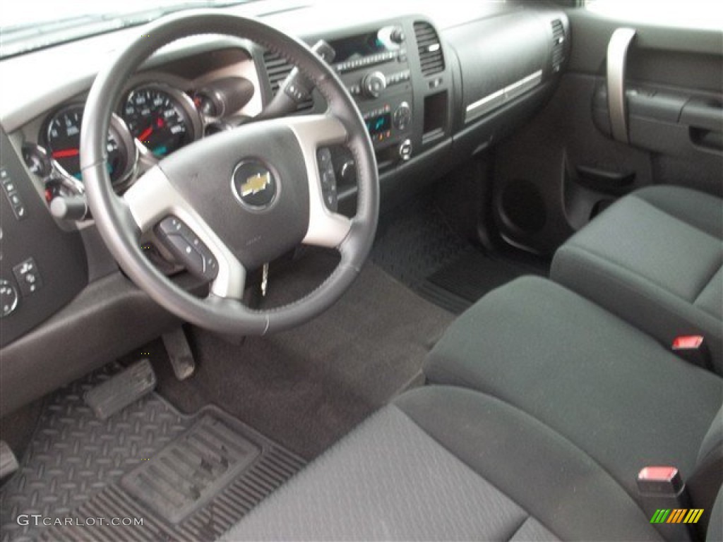 Ebony Interior 2011 Chevrolet Silverado 1500 LT Crew Cab Photo #74553491