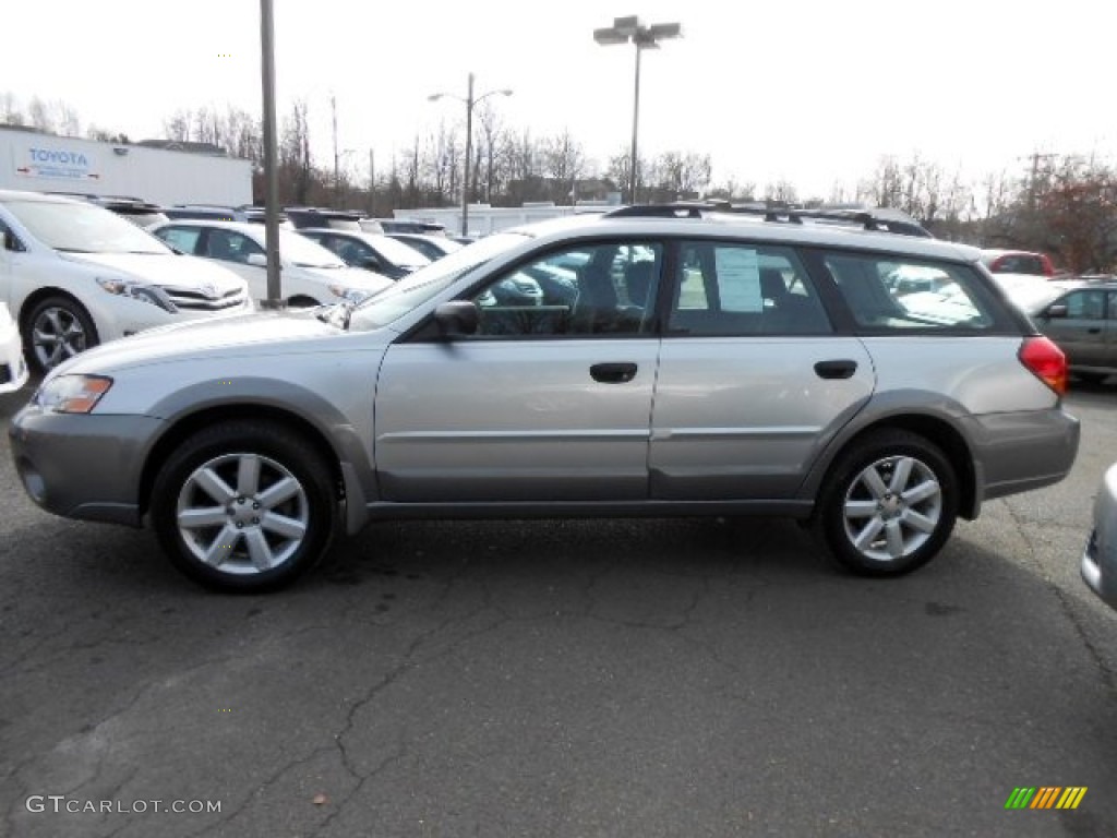 2007 Outback 2.5i Wagon - Brilliant Silver Metallic / Dark Charcoal Tweed photo #4